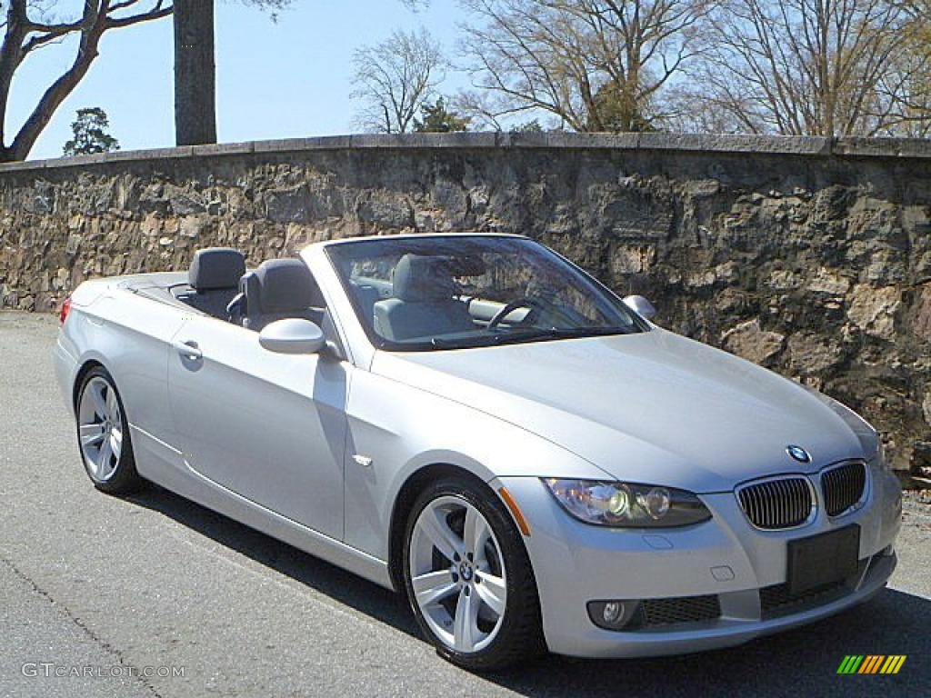 2007 3 Series 335i Convertible - Titanium Silver Metallic / Grey photo #1