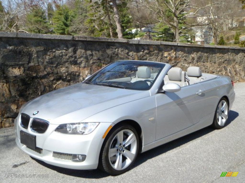 2007 3 Series 335i Convertible - Titanium Silver Metallic / Grey photo #2