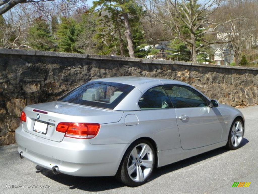 2007 3 Series 335i Convertible - Titanium Silver Metallic / Grey photo #3