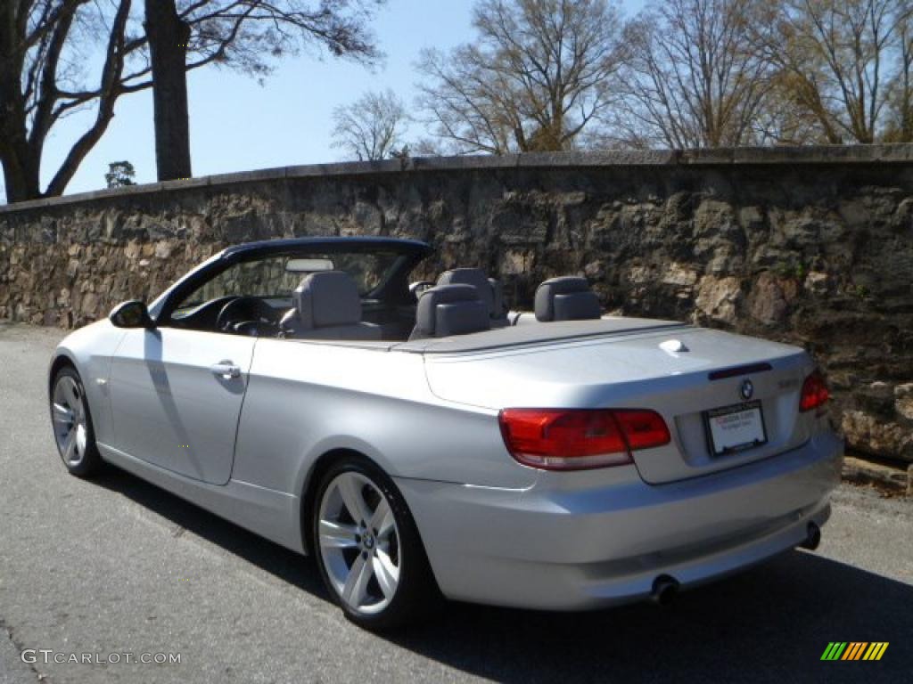 2007 3 Series 335i Convertible - Titanium Silver Metallic / Grey photo #4