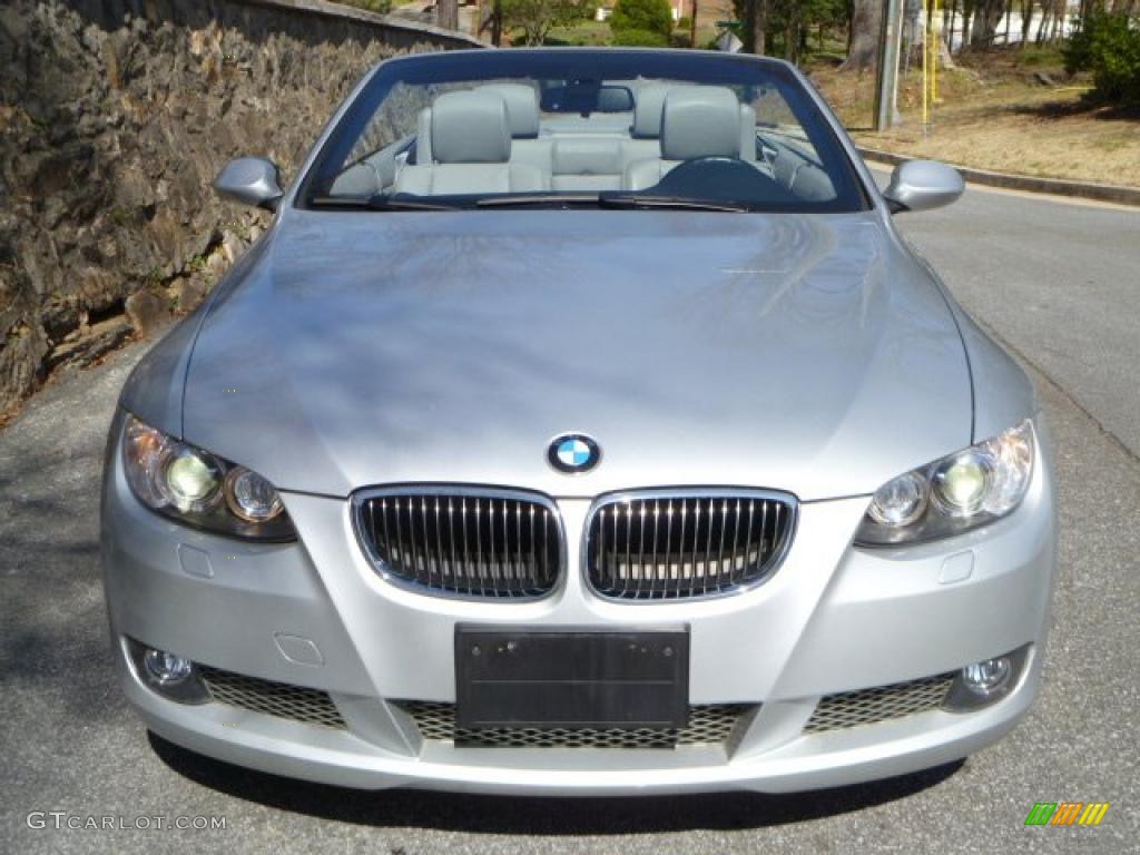 2007 3 Series 335i Convertible - Titanium Silver Metallic / Grey photo #6