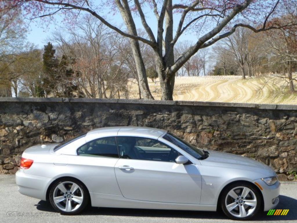 2007 3 Series 335i Convertible - Titanium Silver Metallic / Grey photo #12