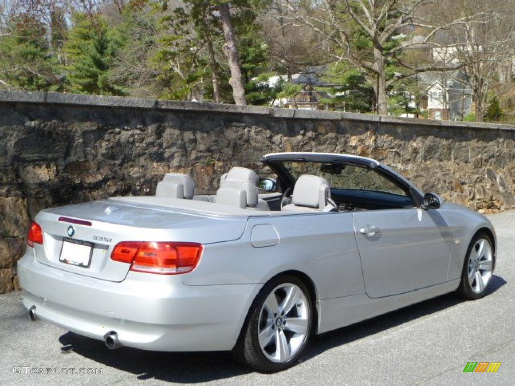 2007 3 Series 335i Convertible - Titanium Silver Metallic / Grey photo #16