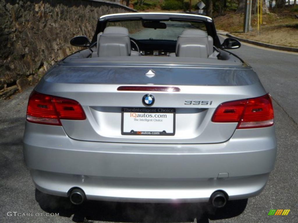 2007 3 Series 335i Convertible - Titanium Silver Metallic / Grey photo #17
