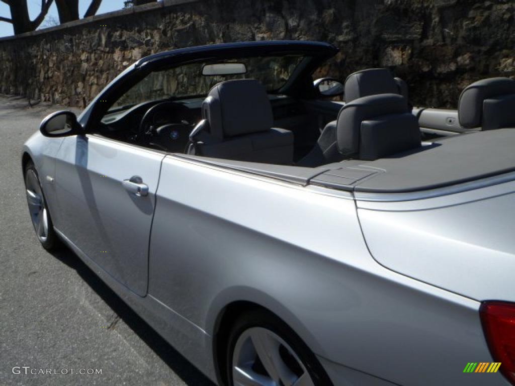 2007 3 Series 335i Convertible - Titanium Silver Metallic / Grey photo #19