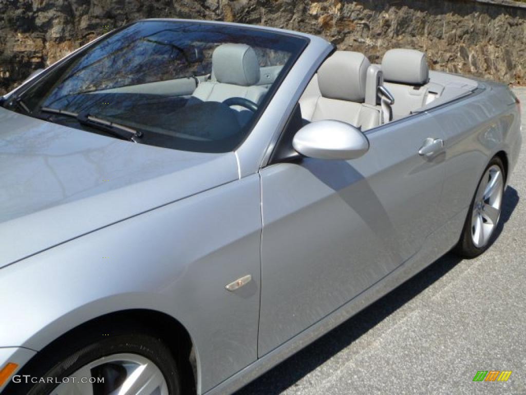 2007 3 Series 335i Convertible - Titanium Silver Metallic / Grey photo #20