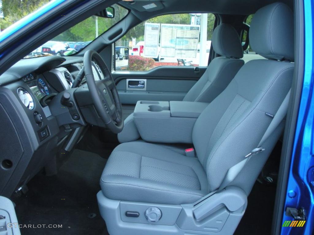 Steel Gray Interior 2011 Ford F150 XLT SuperCrew Photo #46560603