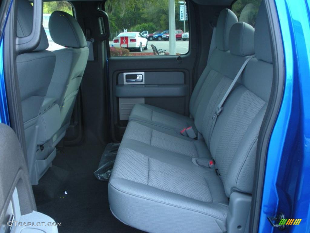 Steel Gray Interior 2011 Ford F150 XLT SuperCrew Photo #46560606