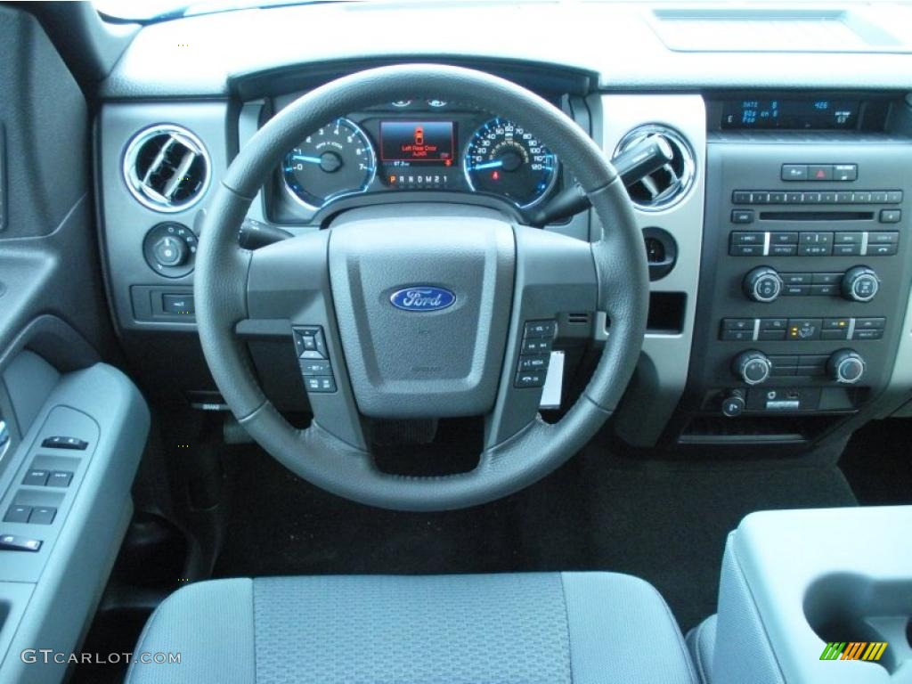 2011 Ford F150 XLT SuperCrew Steel Gray Dashboard Photo #46560615