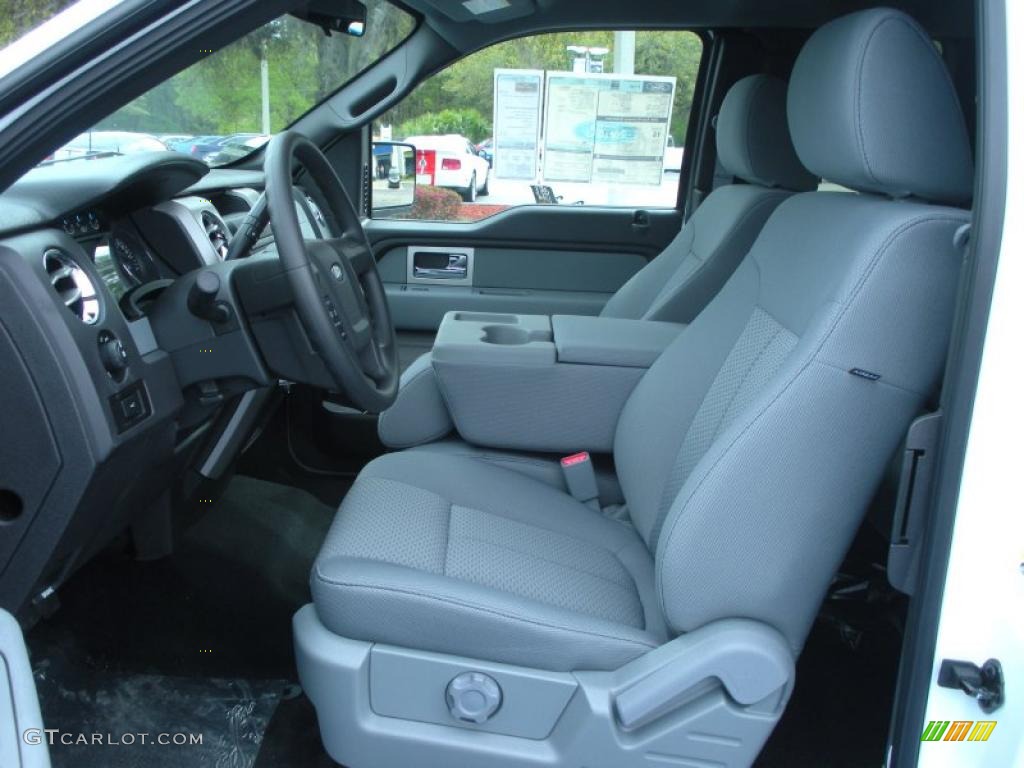 Steel Gray Interior 2011 Ford F150 XLT SuperCab Photo #46560942
