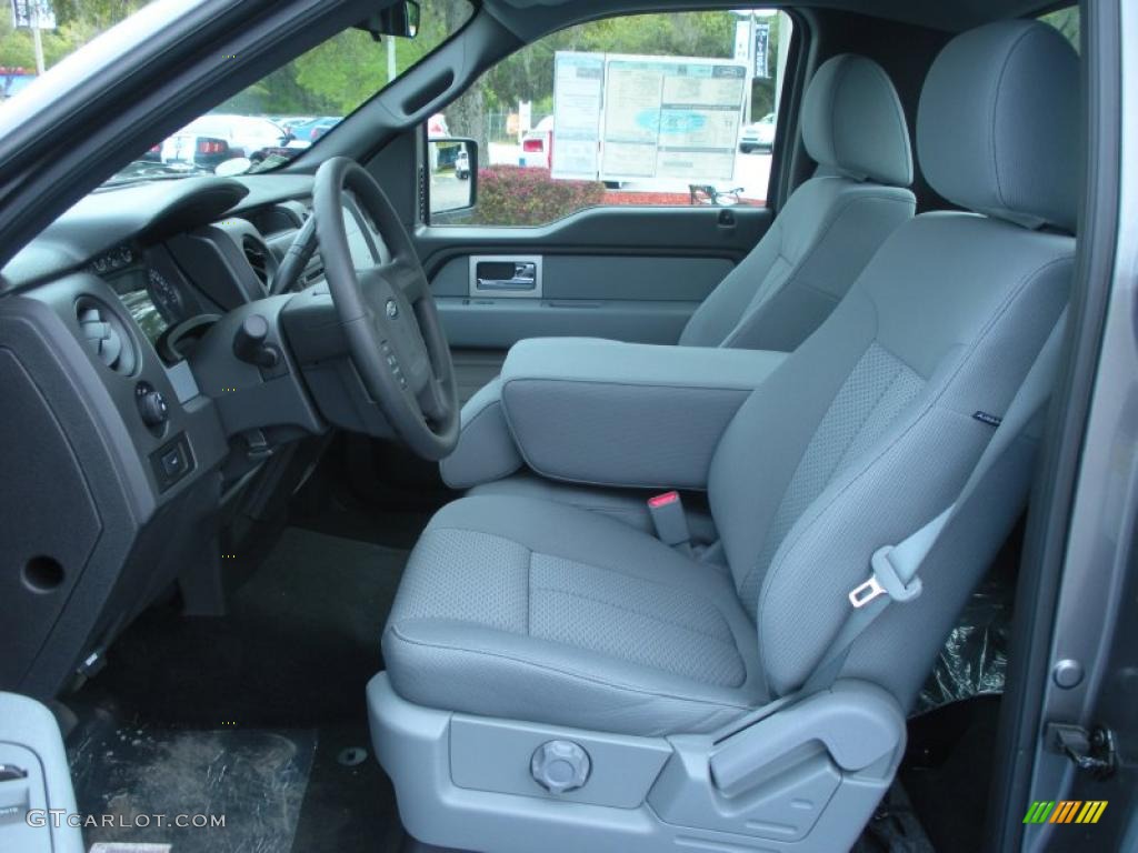 Steel Gray Interior 2011 Ford F150 XL Regular Cab Photo #46561452