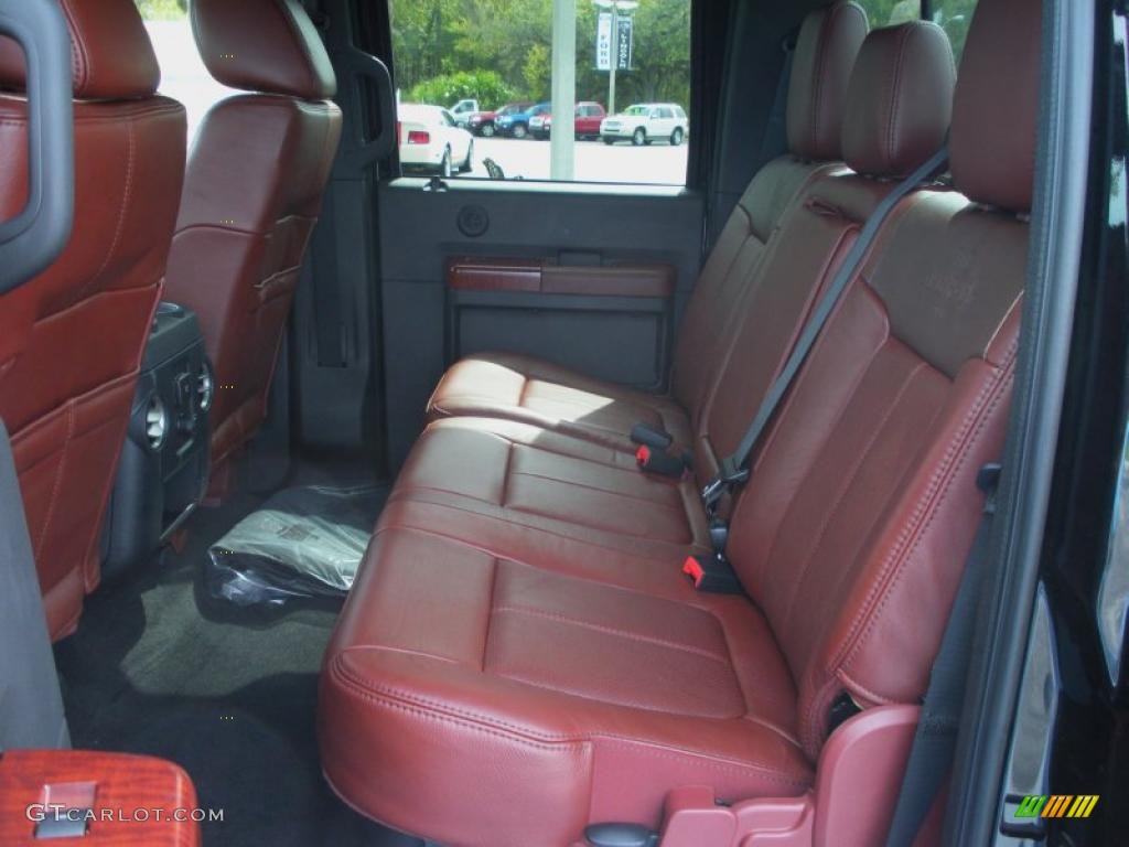 Chaparral Leather Interior 2011 Ford F350 Super Duty King Ranch Crew Cab 4x4 Photo #46561569
