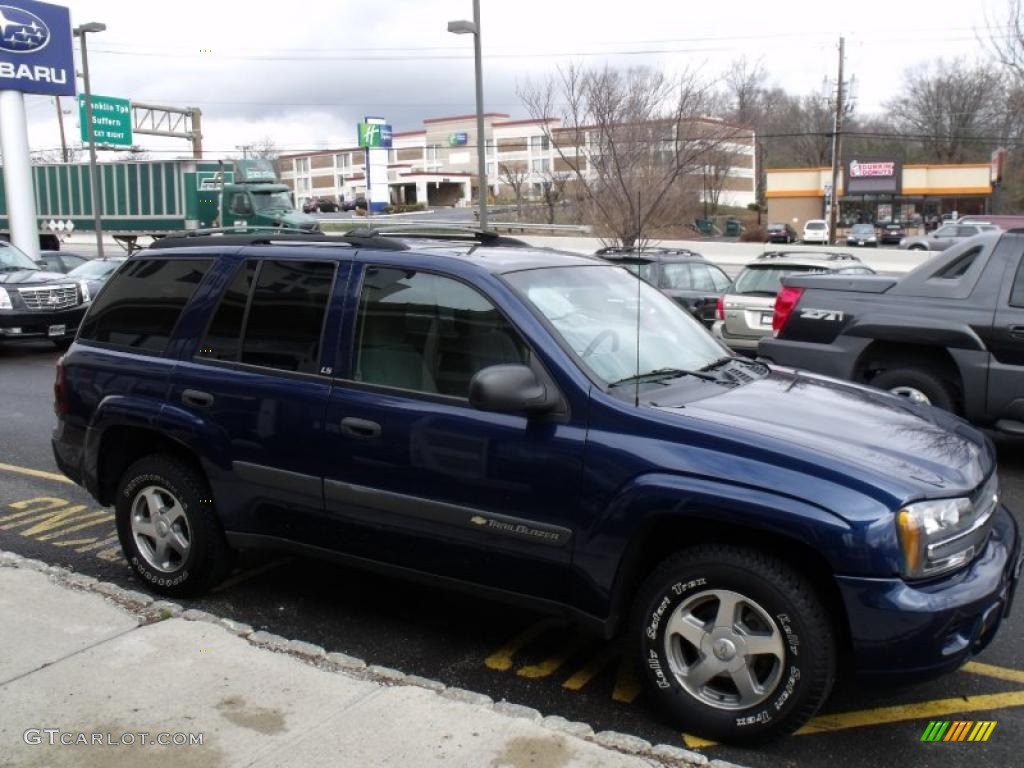 2004 TrailBlazer LS 4x4 - Indigo Blue Metallic / Medium Pewter photo #6