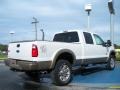 2011 White Platinum Tri-Coat Metallic Ford F350 Super Duty King Ranch Crew Cab 4x4  photo #3