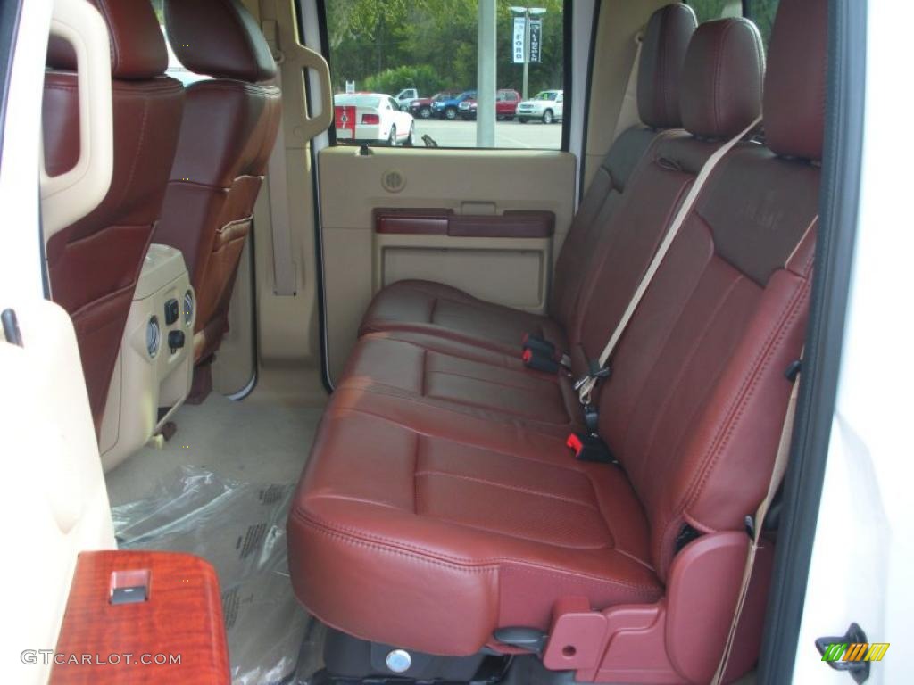 Chaparral Leather Interior 2011 Ford F350 Super Duty King Ranch Crew Cab 4x4 Photo #46562133