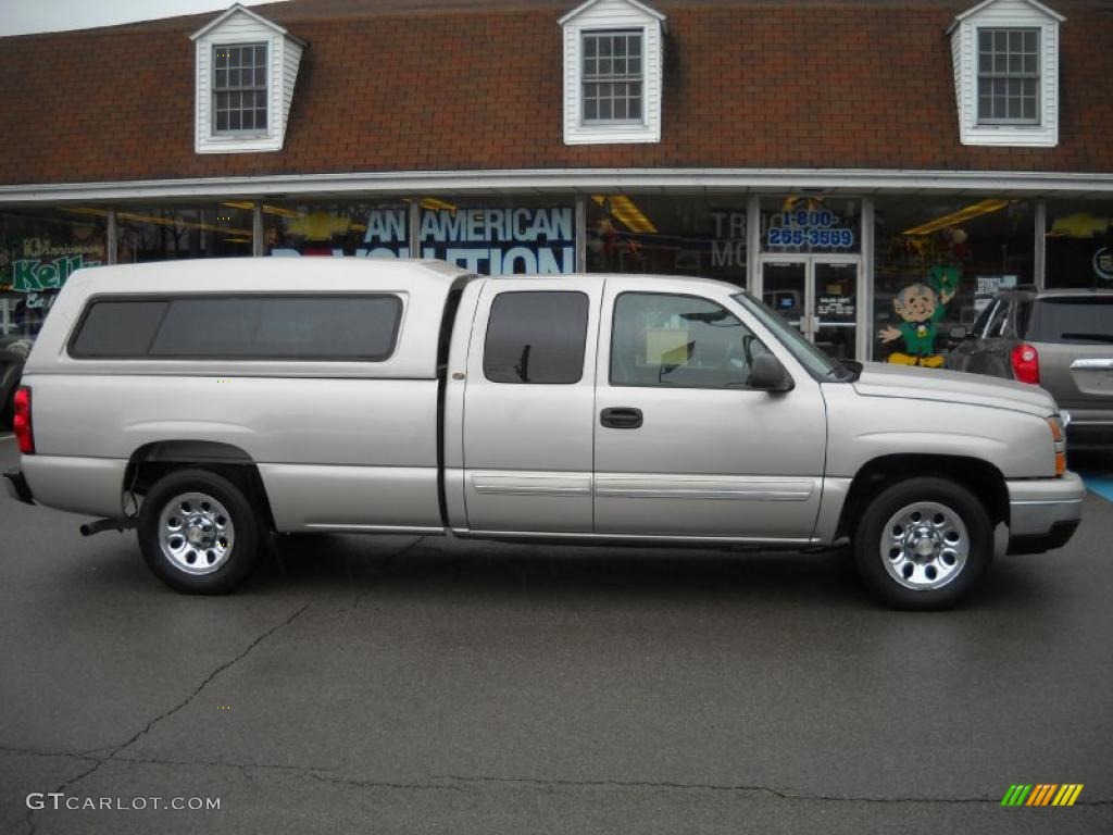 Silver Birch Metallic 2006 Chevrolet Silverado 1500 LT Extended Cab Exterior Photo #46562253