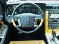 2011 Lincoln Navigator Canyon/Black Interior Steering Wheel Photo
