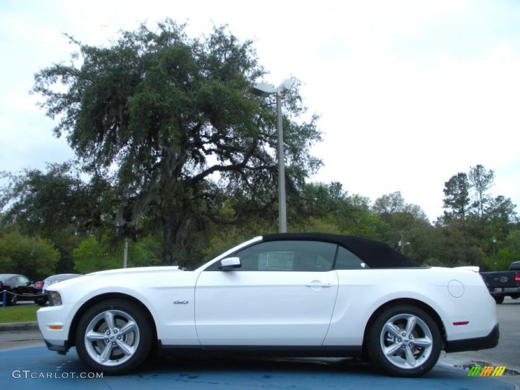 2012 Mustang GT Premium Convertible - Performance White / Charcoal Black photo #2