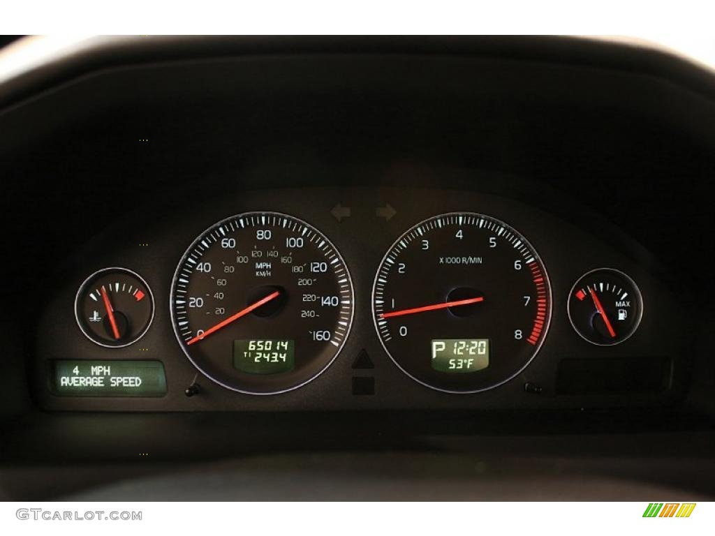 2008 Volvo S60 2.5T AWD Gauges Photo #46563138