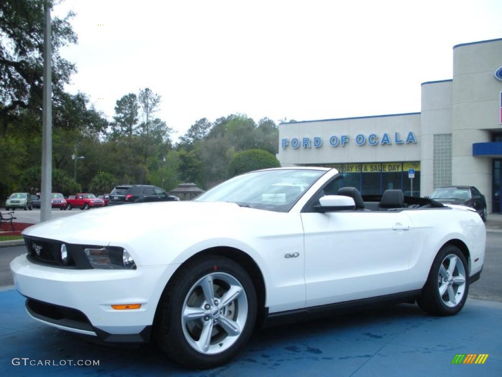 2012 Mustang GT Premium Convertible - Performance White / Charcoal Black photo #6
