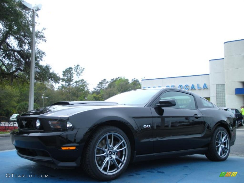 Black 2012 Ford Mustang GT Premium Coupe Exterior Photo #46563319