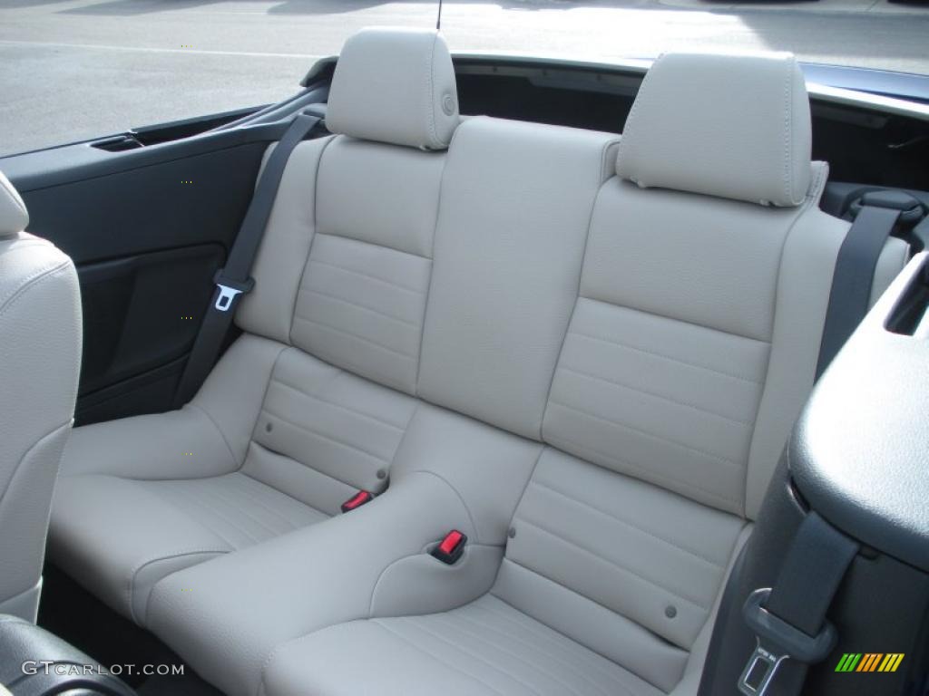 Stone Interior 2012 Ford Mustang V6 Premium Convertible Photo #46563535