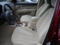 Beige 2009 Hyundai Santa Fe SE Interior Color