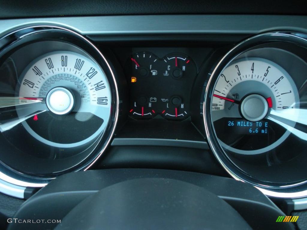 2012 Ford Mustang V6 Premium Convertible Gauges Photo #46563556