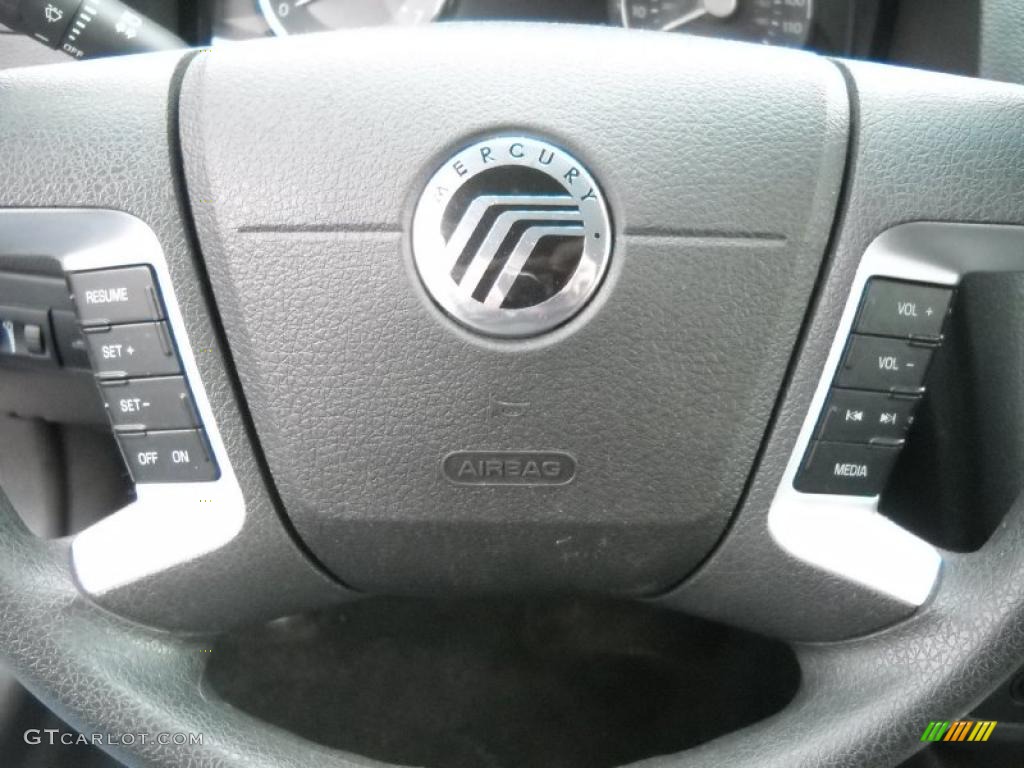 2007 Mercury Milan V6 Dark Charcoal Steering Wheel Photo #46563805