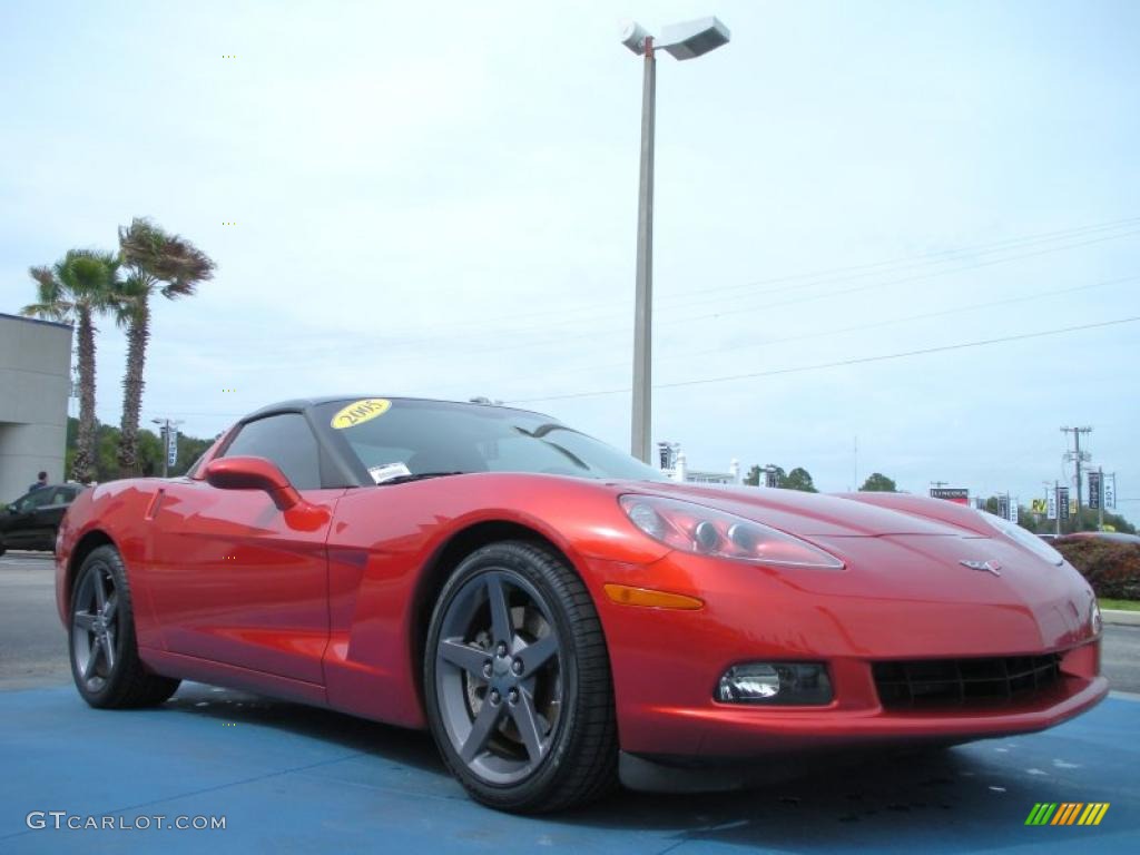 Daytona Sunset Orange Metallic 2005 Chevrolet Corvette Coupe Exterior Photo #46563838