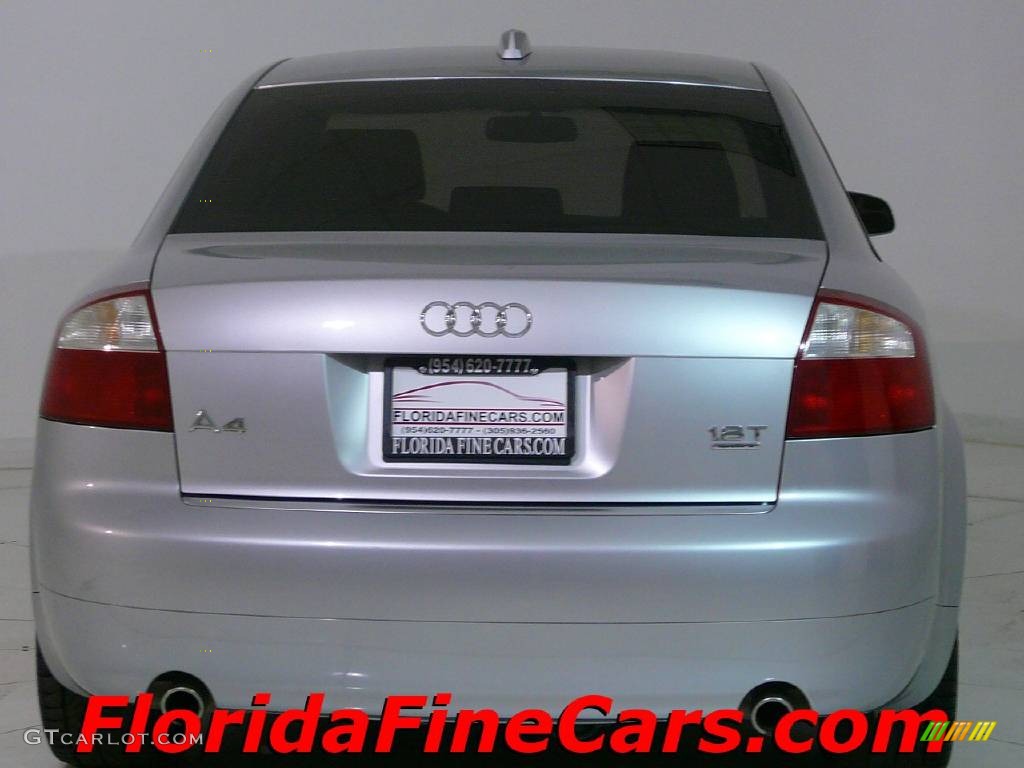 2004 A4 1.8T quattro Sedan - Light Silver Metallic / Grey photo #6