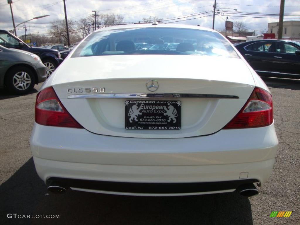 2008 CLS 550 Diamond White Edition - Diamond White Metallic / Cashmere Beige photo #10