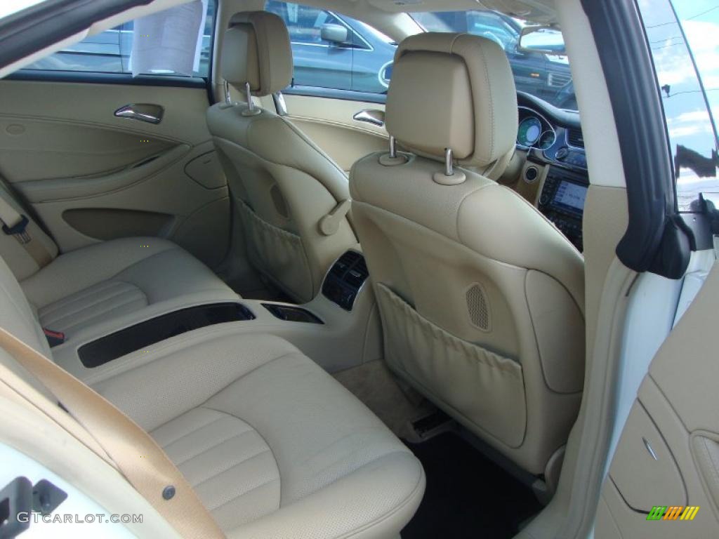 2008 CLS 550 Diamond White Edition - Diamond White Metallic / Cashmere Beige photo #14