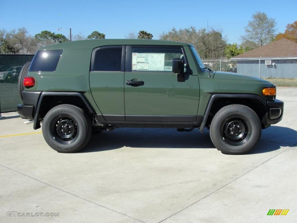 Army Green 2011 Toyota FJ Cruiser 4WD Exterior Photo #46566100