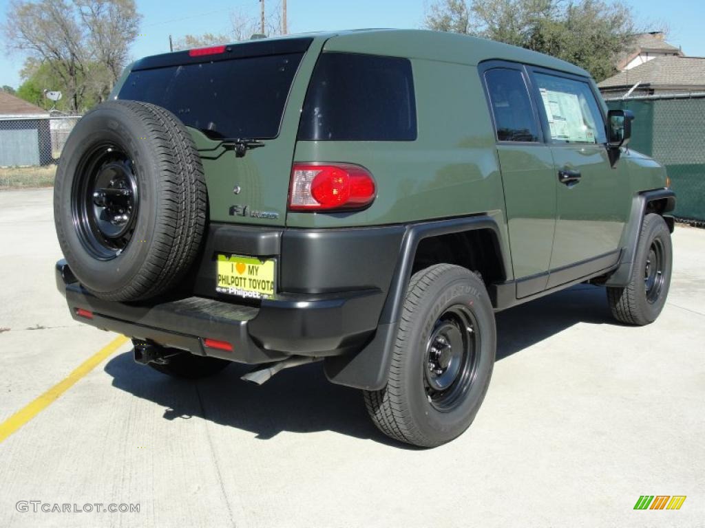 Army Green 2011 Toyota FJ Cruiser 4WD Exterior Photo #46566112