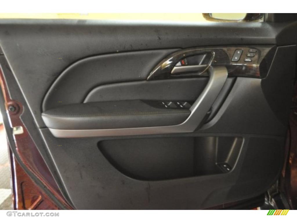 2008 Acura MDX Technology Ebony Door Panel Photo #46566244