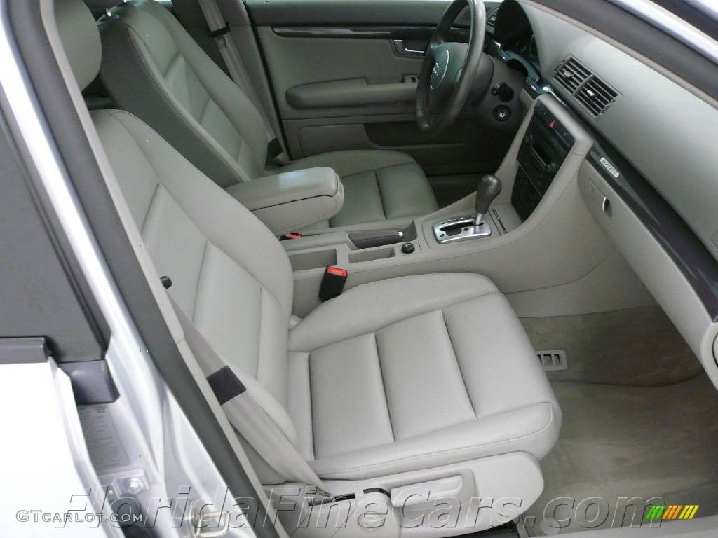 2004 A4 1.8T quattro Sedan - Light Silver Metallic / Grey photo #13