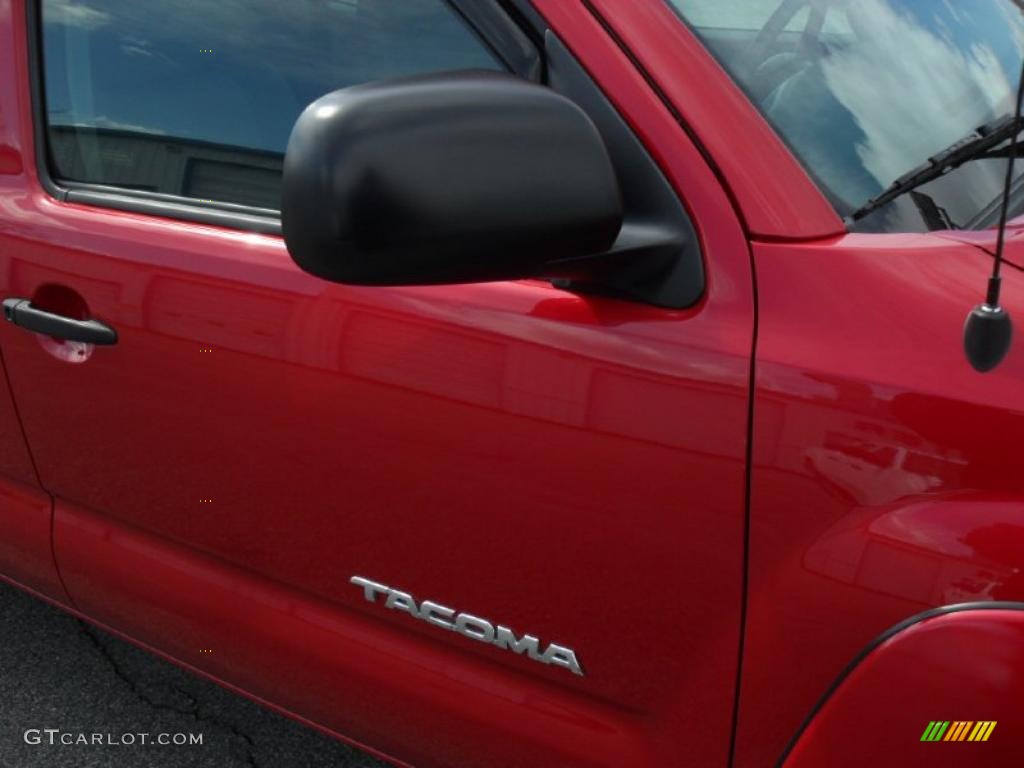 2009 Tacoma V6 PreRunner TRD Double Cab - Barcelona Red Metallic / Graphite Gray photo #21