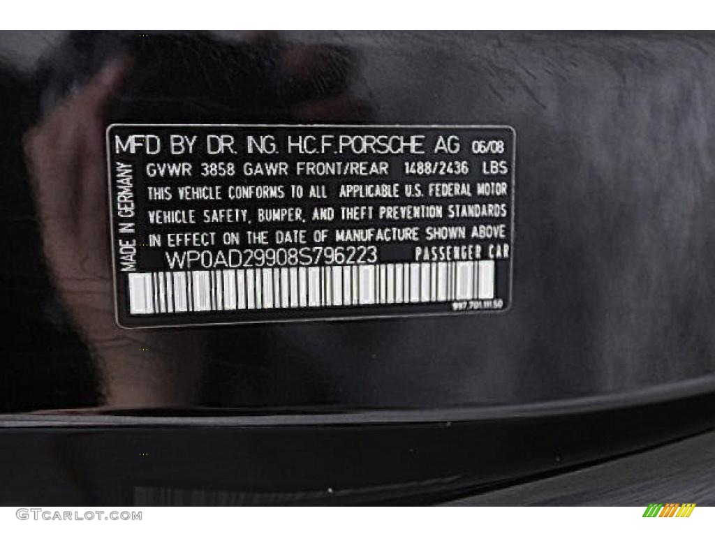 2008 911 GT2 - Black / Black photo #15