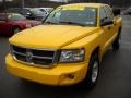 2008 Detonator Yellow Dodge Dakota SLT Crew Cab 4x4  photo #18