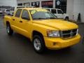2008 Detonator Yellow Dodge Dakota SLT Crew Cab 4x4  photo #20