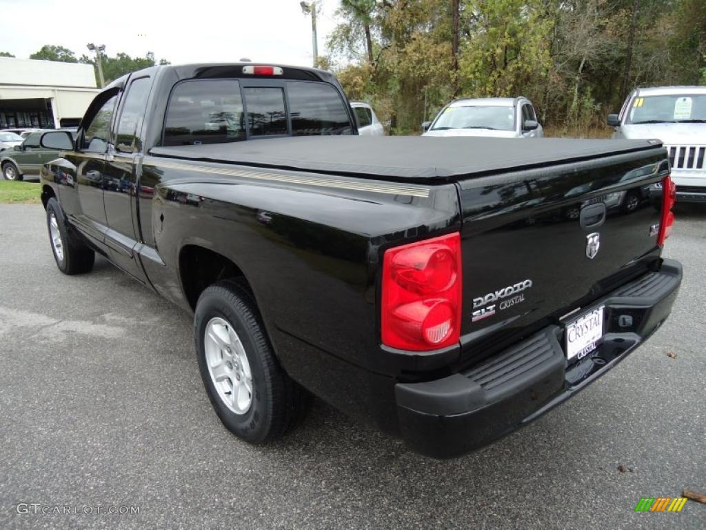 Black 2005 Dodge Dakota SLT Club Cab Exterior Photo #46569829