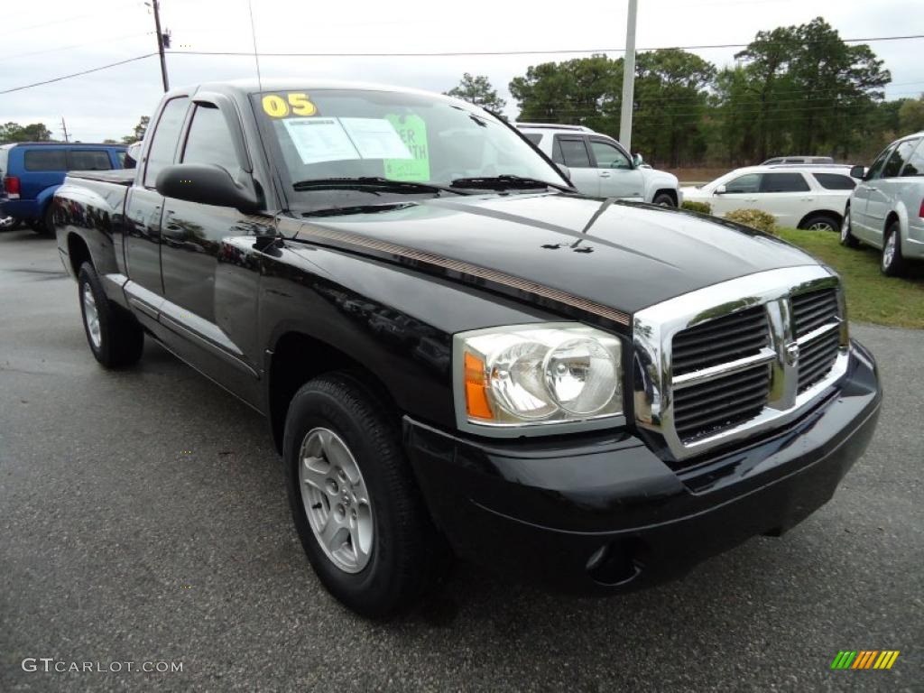 Black 2005 Dodge Dakota SLT Club Cab Exterior Photo #46569943