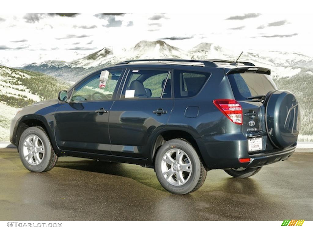 2011 RAV4 V6 4WD - Black Forest Metallic / Ash photo #3