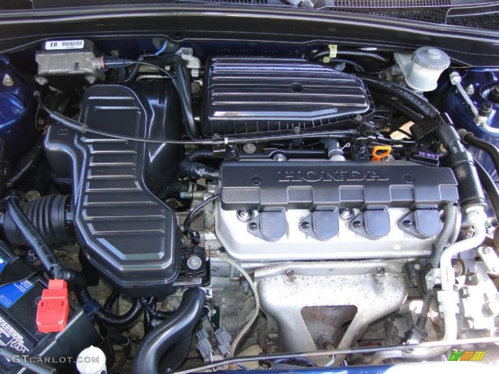 2003 Honda Civic LX Coupe 1.7 Liter SOHC 16V 4 Cylinder Engine Photo #46571854