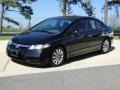 2009 Crystal Black Pearl Honda Civic EX Sedan  photo #10