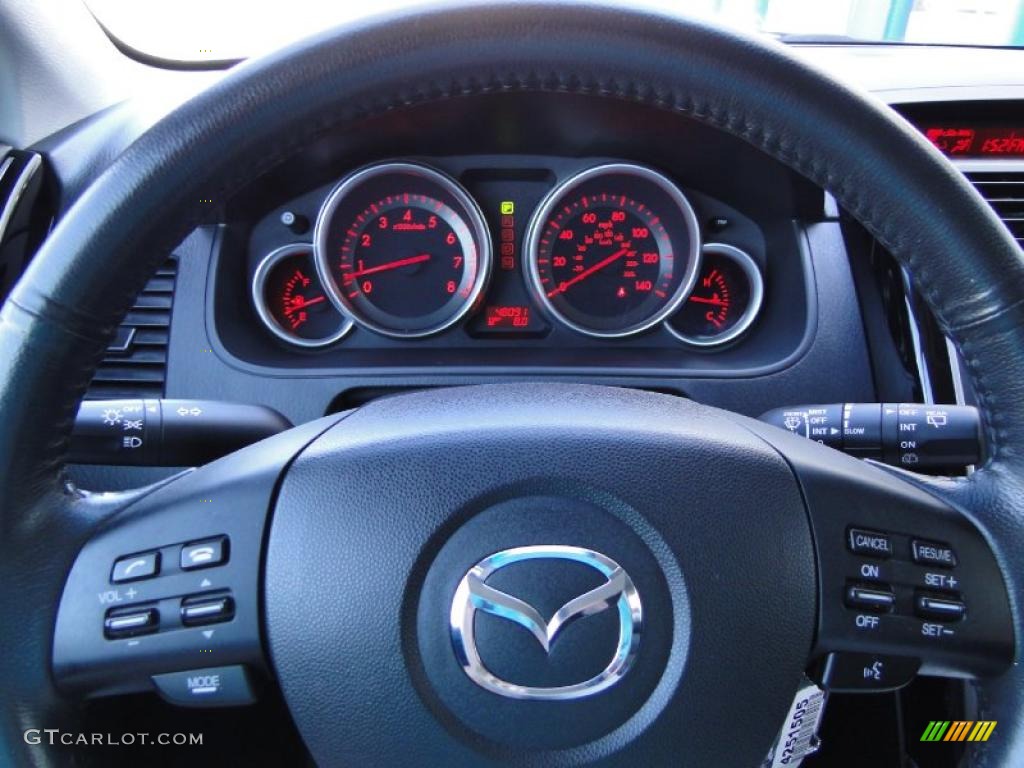2009 Mazda CX-9 Touring AWD Black Steering Wheel Photo #46575962