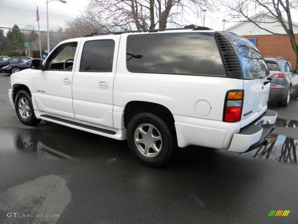 2004 Yukon XL Denali AWD - Summit White / Stone Gray photo #4