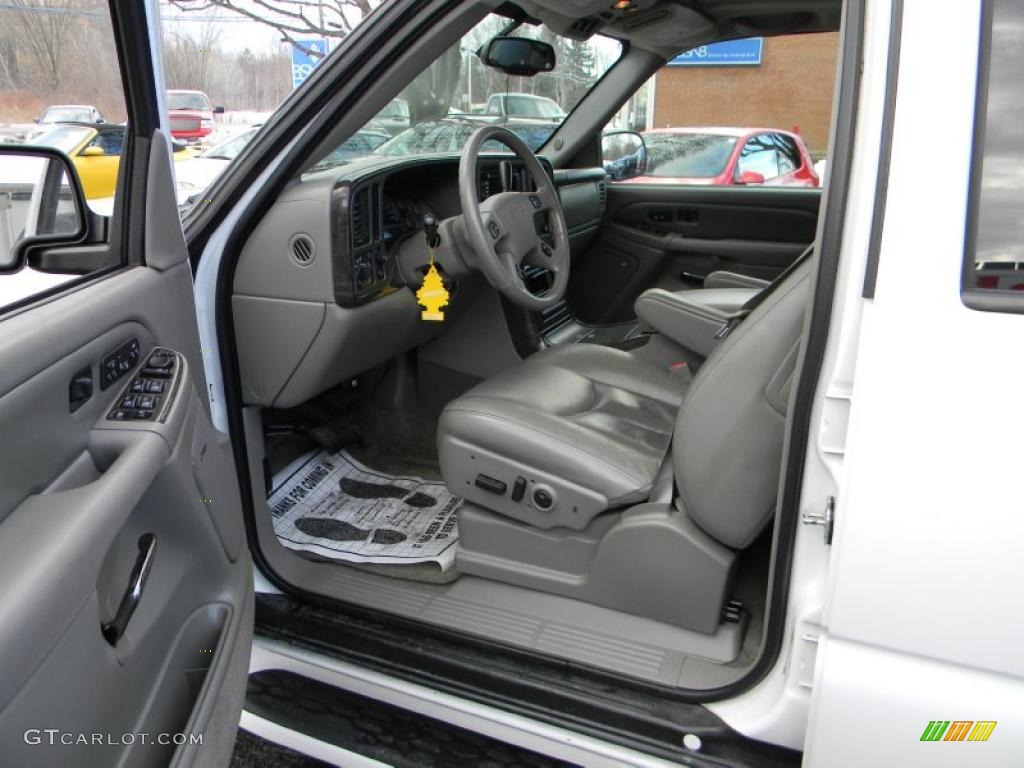 2004 Yukon XL Denali AWD - Summit White / Stone Gray photo #13
