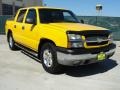 2003 Yellow Chevrolet Avalanche 1500 Z71 4x4  photo #1